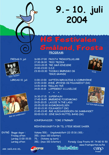 Programplakat for HS Festivalen 2003