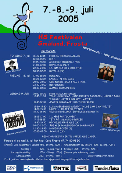 Programplakat for HS Festivalen 2005